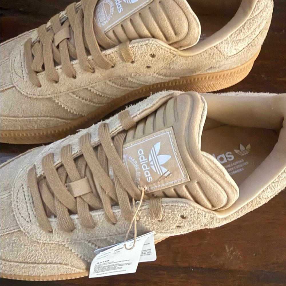 Adidas Beige Suede Sneakers - Picture 2 of 6